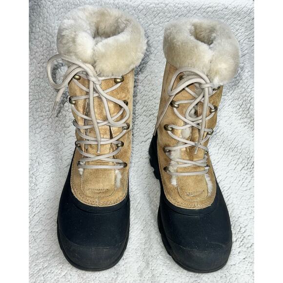 Sorel Women's SnowBird Fur Boots - size 11 - Picture 3 of 12